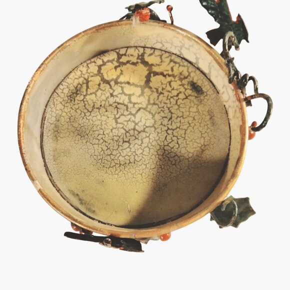 Decorative Metal Candle holder Cardinal Bird Leaf Rustic Cottage Cabin Lodge - Picture 7 of 9